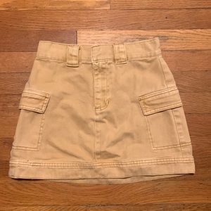 PacSun Kaki Cargo Mini Skirt